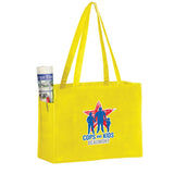 Wholesale NON-WOVEN OVER-THE-SHOULDER TOTE BAG WITH SIDE POCKETS - Y2KP16612