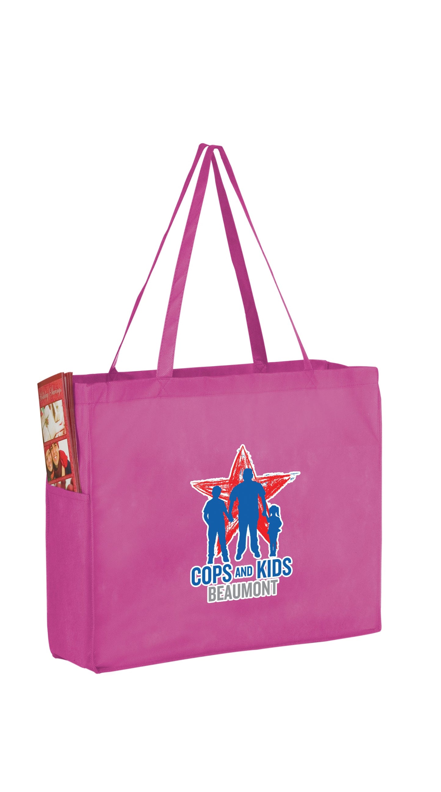 Wholesale NON-WOVEN OVER-THE-SHOULDER TOTE BAG WITH SIDE POCKETS - Y2KP16612