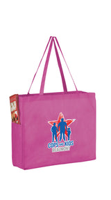 Wholesale NON-WOVEN OVER-THE-SHOULDER TOTE BAG WITH SIDE POCKETS - Y2KP16612