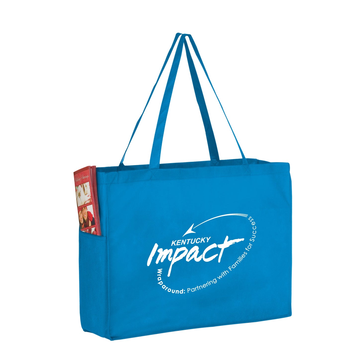 Wholesale NON-WOVEN OVER-THE-SHOULDER TOTE BAG WITH SIDE POCKETS - Y2KP16612