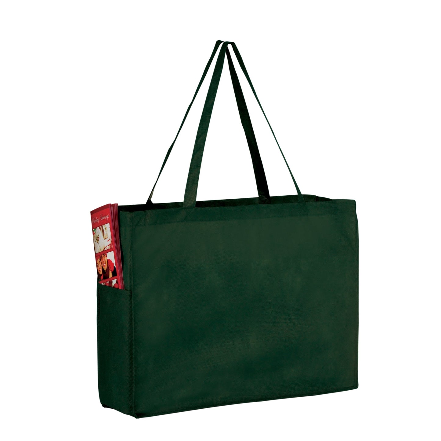 Wholesale NON-WOVEN OVER-THE-SHOULDER TOTE BAG WITH SIDE POCKETS - Y2KP16612
