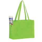 Wholesale NON-WOVEN OVER-THE-SHOULDER TOTE BAG WITH SIDE POCKETS - Y2KP16612