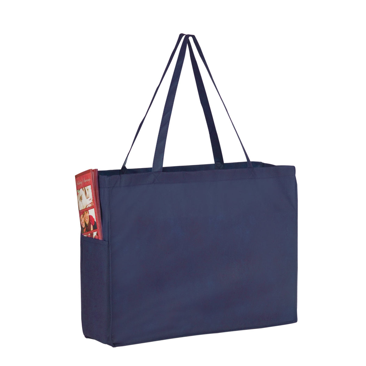 Wholesale NON-WOVEN OVER-THE-SHOULDER TOTE BAG WITH SIDE POCKETS - Y2KP16612