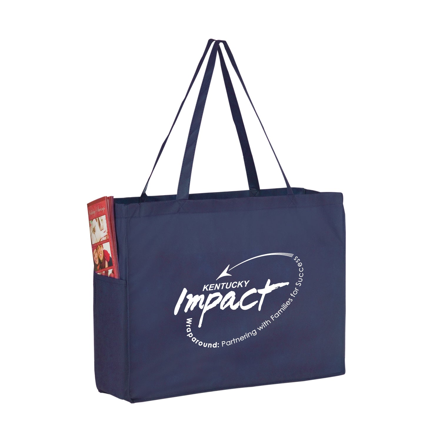 Wholesale NON-WOVEN OVER-THE-SHOULDER TOTE BAG WITH SIDE POCKETS - Y2KP16612