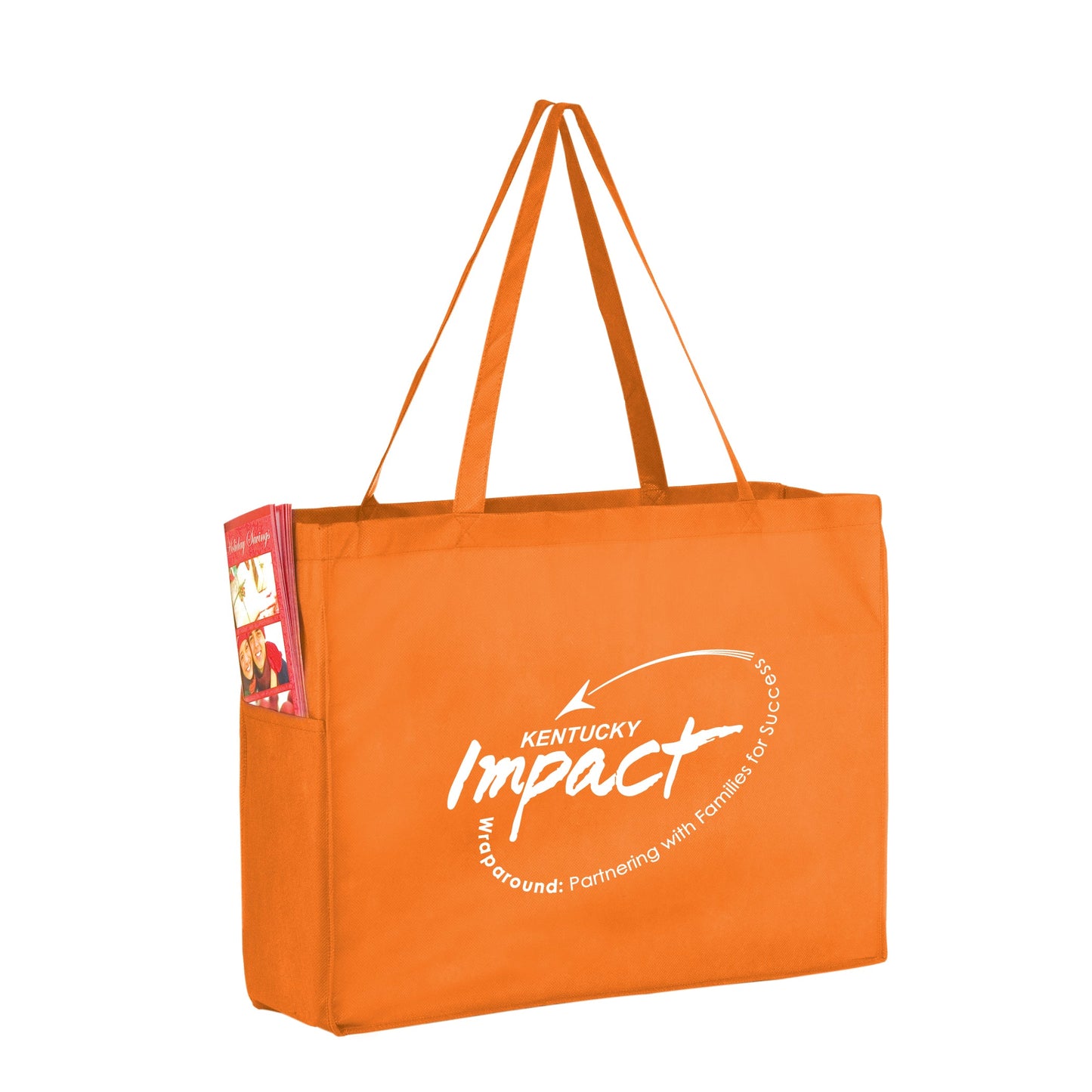 Wholesale NON-WOVEN OVER-THE-SHOULDER TOTE BAG WITH SIDE POCKETS - Y2KP16612