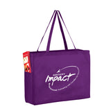 Wholesale NON-WOVEN OVER-THE-SHOULDER TOTE BAG WITH SIDE POCKETS - Y2KP16612