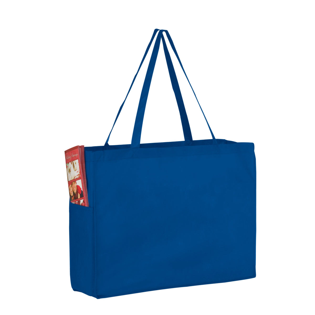 Wholesale NON-WOVEN OVER-THE-SHOULDER TOTE BAG WITH SIDE POCKETS - Y2KP16612