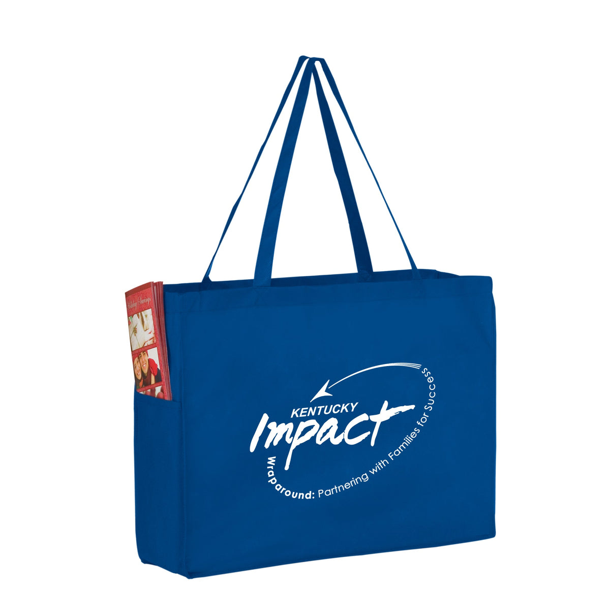 Wholesale NON-WOVEN OVER-THE-SHOULDER TOTE BAG WITH SIDE POCKETS - Y2KP16612
