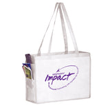 Wholesale NON-WOVEN OVER-THE-SHOULDER TOTE BAG WITH SIDE POCKETS - Y2KP16612