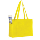 Wholesale NON-WOVEN OVER-THE-SHOULDER TOTE BAG WITH SIDE POCKETS - Y2KP16612