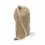 Eco-Friendly Jute Drawstring Backpack (12-Pack)