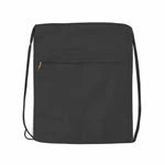 Front Zip Cotton Canvas Drawstring Backpack