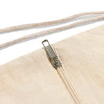 Front Zip Cotton Canvas Drawstring Backpack