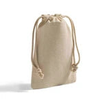 Cotton Canvas Drawstring Favor Bags (Bulk Pack of 12)