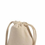 Cotton Canvas Drawstring Favor Bags (Bulk Pack of 12)