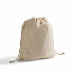 Cotton Canvas Drawstring Favor Bags (Bulk Pack of 12)