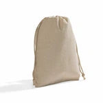 Cotton Canvas Drawstring Favor Bags (Bulk Pack of 12)