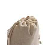 Cotton Canvas Drawstring Favor Bags (Bulk Pack of 12)