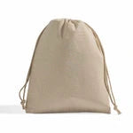 Cotton Canvas Drawstring Favor Bags (Bulk Pack of 12)
