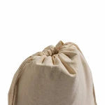 Cotton Canvas Drawstring Favor Bags (Bulk Pack of 12)