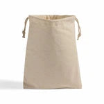 Cotton Canvas Drawstring Favor Bags (Bulk Pack of 12)
