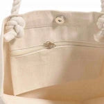 Canvas Daily Travel Bag with Rope Handles