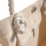 Canvas Daily Travel Bag with Rope Handles