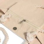 Canvas Daily Travel Bag with Rope Handles