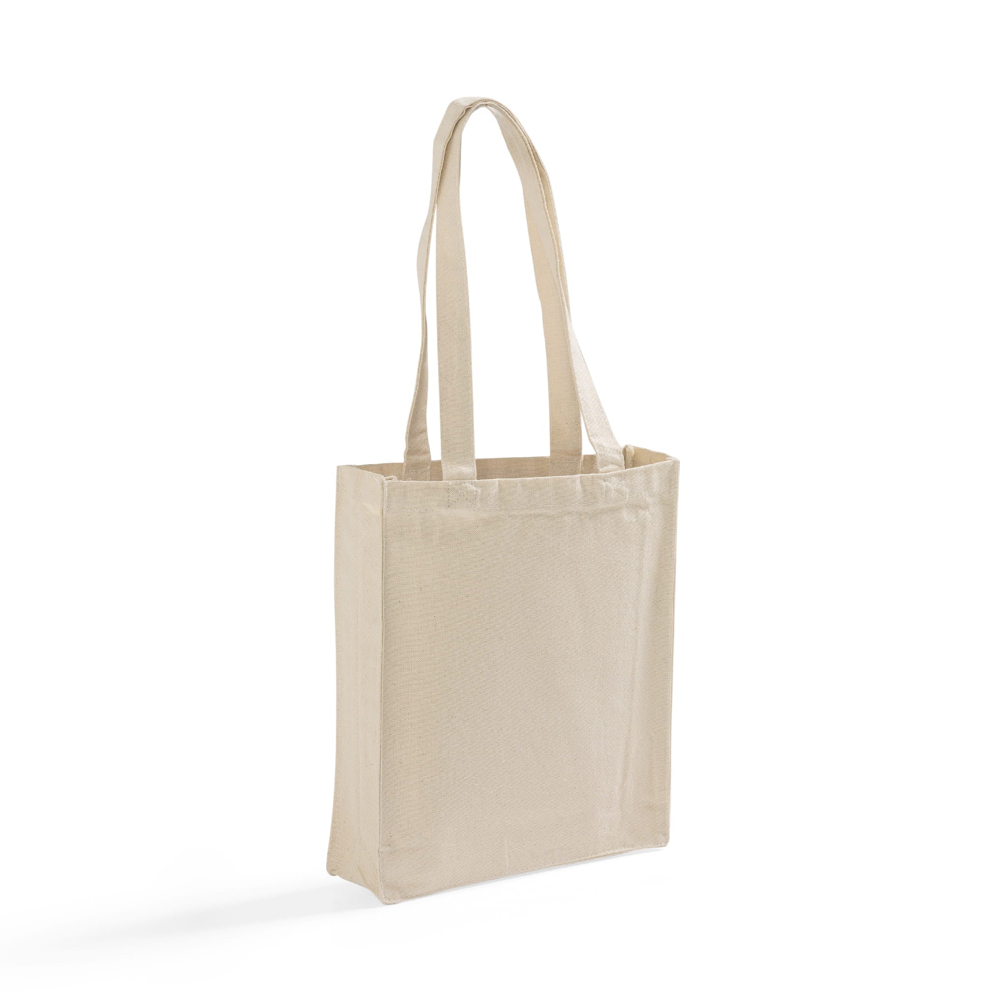 Canvas Book Shoulder Bag with Comfortable Long Handles