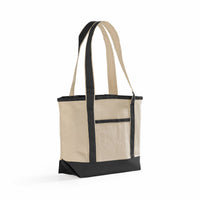 Deluxe Heavy Cotton Canvas Utility Bag with Zipper Pocket (TG258)