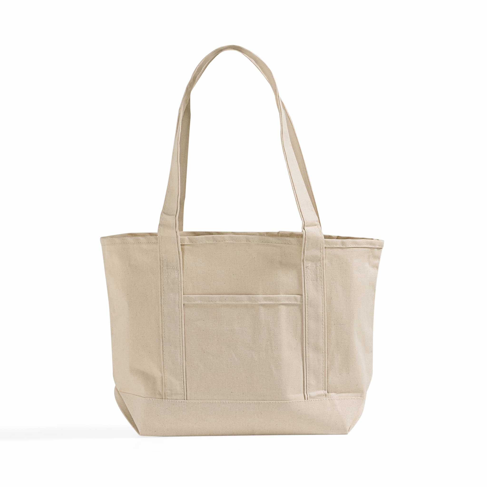 Deluxe Heavy Cotton Canvas Utility Bag with Zipper Pocket (TG258)