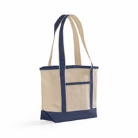 Deluxe Heavy Cotton Canvas Utility Bag with Zipper Pocket (TG258)