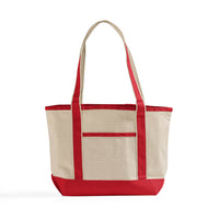 Deluxe Heavy Cotton Canvas Utility Bag with Zipper Pocket (TG258)