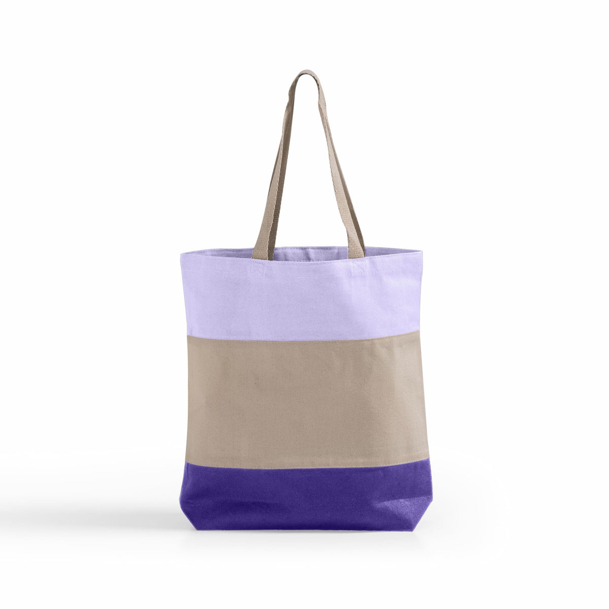 Tri-Color Canvas Tote