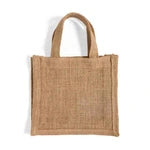 Eco-Friendly Mini Burlap Gift Bags with Handles (6-Piece Set)