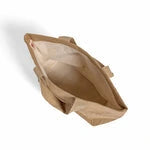 Versatile Medium Jute Shopping Bag with Soft Cotton Handles