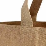 Versatile Medium Jute Shopping Bag with Soft Cotton Handles