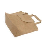 Versatile Medium Jute Shopping Bag with Soft Cotton Handles