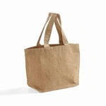 Versatile Medium Jute Shopping Bag with Soft Cotton Handles