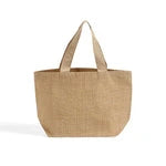 Versatile Medium Jute Shopping Bag with Soft Cotton Handles