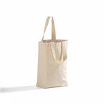 2-Bottle Canvas Wine Carrier Bag with Interior Divider (WB202)