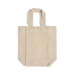 2-Bottle Canvas Wine Carrier Bag with Interior Divider (WB202)