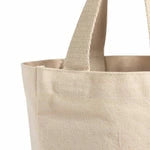 2-Bottle Canvas Wine Carrier Bag with Interior Divider (WB202)