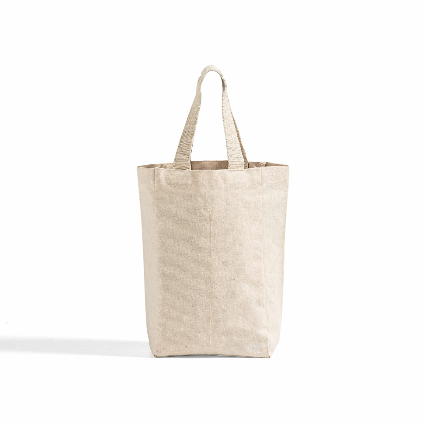 2-Bottle Canvas Wine Carrier Bag with Interior Divider (WB202)