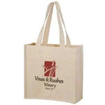 Wholesale Heavyweight Cotton Grocery Bag with Bottle Holders