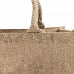Eco-Friendly Jute Wine Tote Bags with Dividers