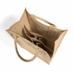 Eco-Friendly Jute Wine Tote Bags with Dividers