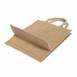 Eco-Friendly Jute Wine Tote Bags with Dividers